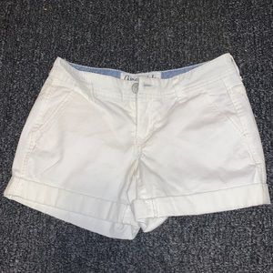 White Aeropostale Mid-rise Jean Shorts